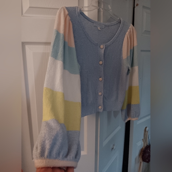 LoveShackFancy Pastel Button Down Cardigan. Size S. - Picture 7 of 14
